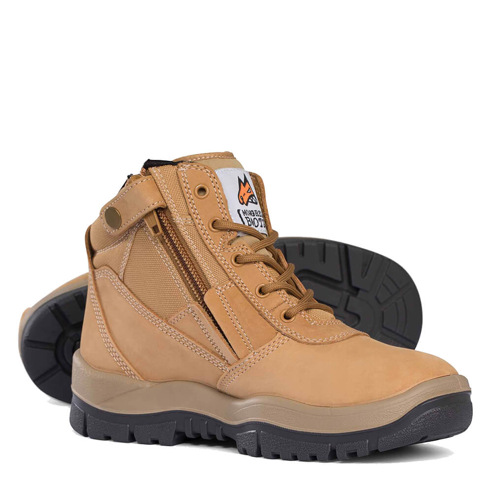 Mongrel 261050 ZipSider Steel Cap Boots Wheat – Workwear Discounts