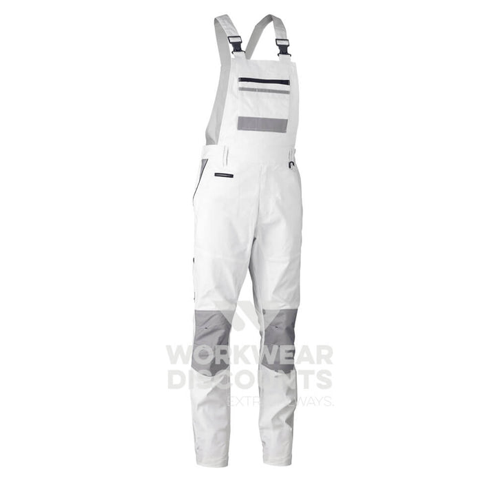 Bisley BAB0422 Painter's Contrast Bib & Brace Overall White Front