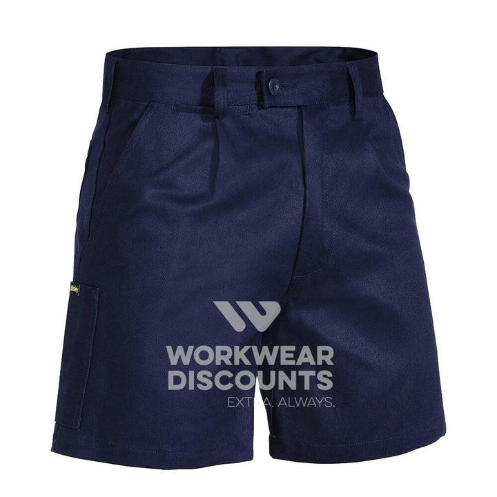 Bisley BSH1007 Cotton Drill Shorts Navy Front