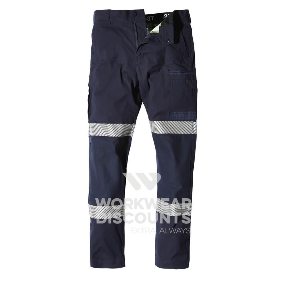 FXD WP3T Taped 360 Stretch Cotton Work Pants Navy Front