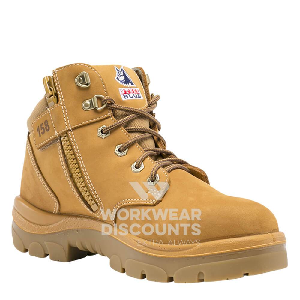 Steel Blue Parkes Safety Boots (NON SCUFF) Wheat
