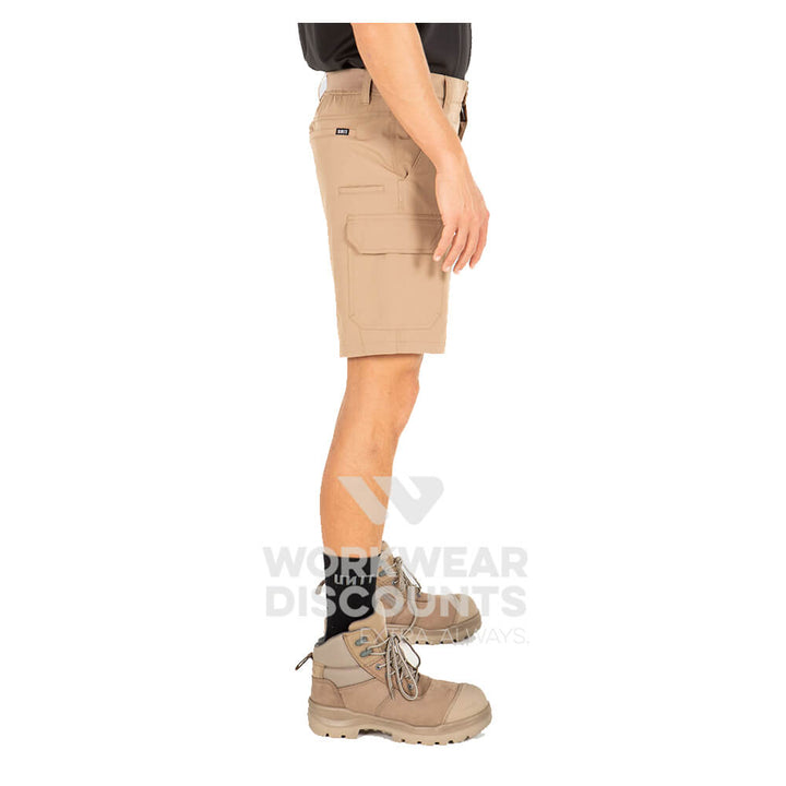 Unit Demolition Flexlite Mens Cargo Shorts Khaki RHS
