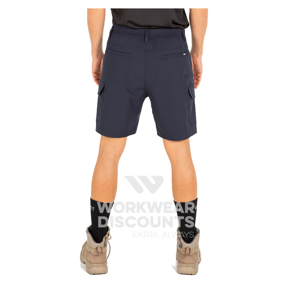 Unit Demolition Flexlite Mens Cargo Shorts Navy Back