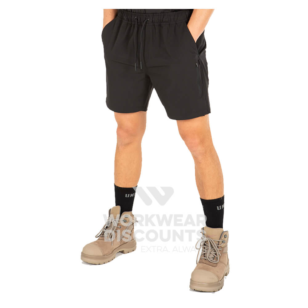 Unit Form Flexlite Mens Shorts Black Front