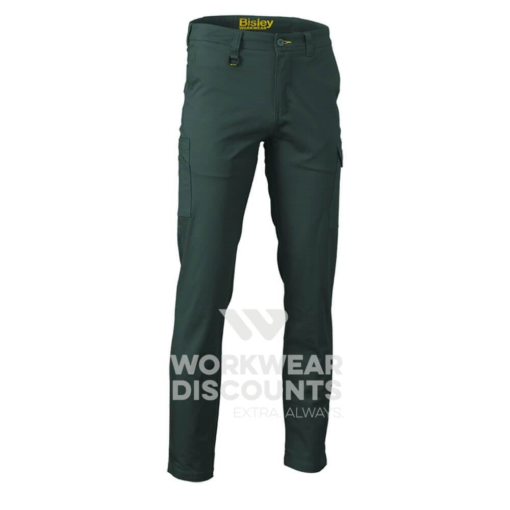 Bisley BPC6008 Stretch Cotton Drill Cargo Pants Charcoal