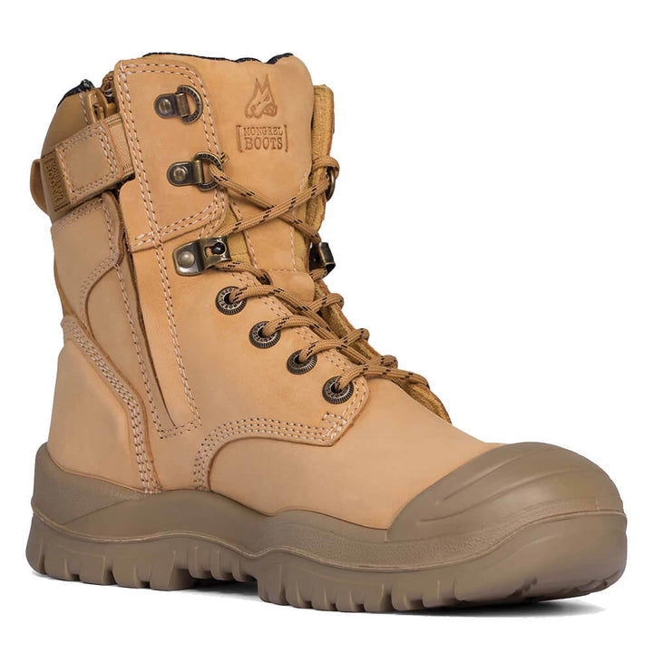 Mongrel 561050 Wheat High Leg ZipSider w/ Scuff Cap Boot