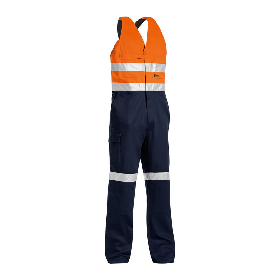 Bisley BAB0359T Hi-Vis Taped Action Back Overall Yellow/Navy – View 03