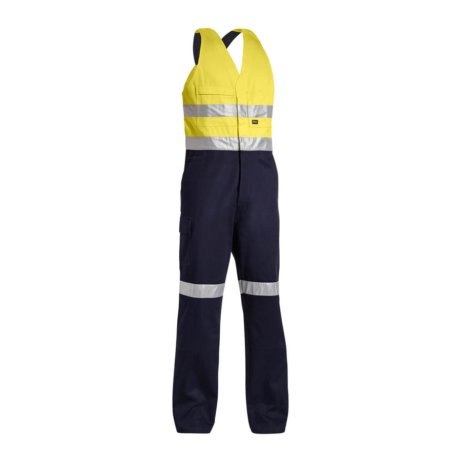 Bisley BAB0359T Hi-Vis Taped Action Back Overall Yellow/Navy – View 03