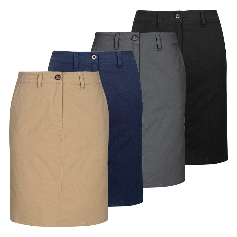 Biz Collection BS022L Womens Lawson Skirt Navy