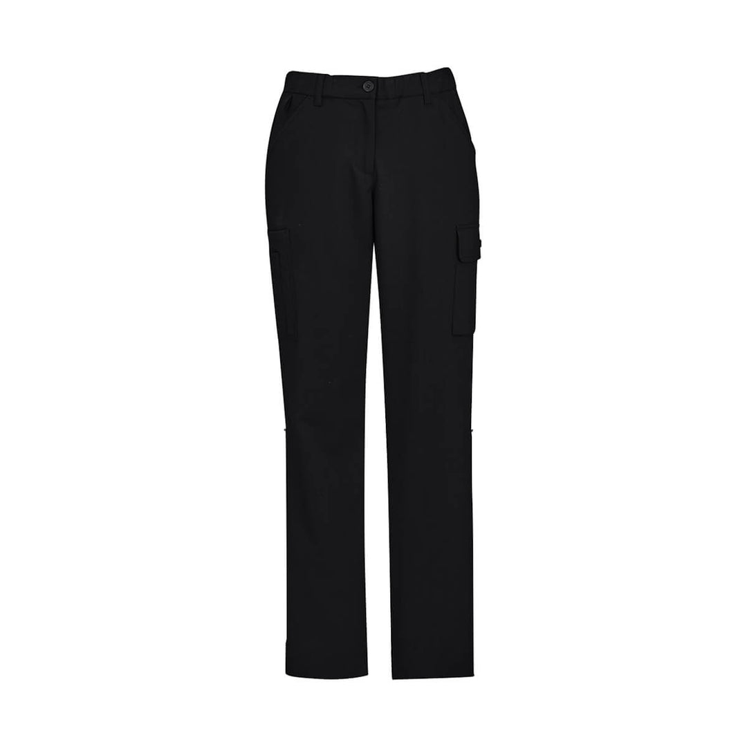 Biz Collection CL954LL Womens Comfort Waist Cargo Pants Charcoal