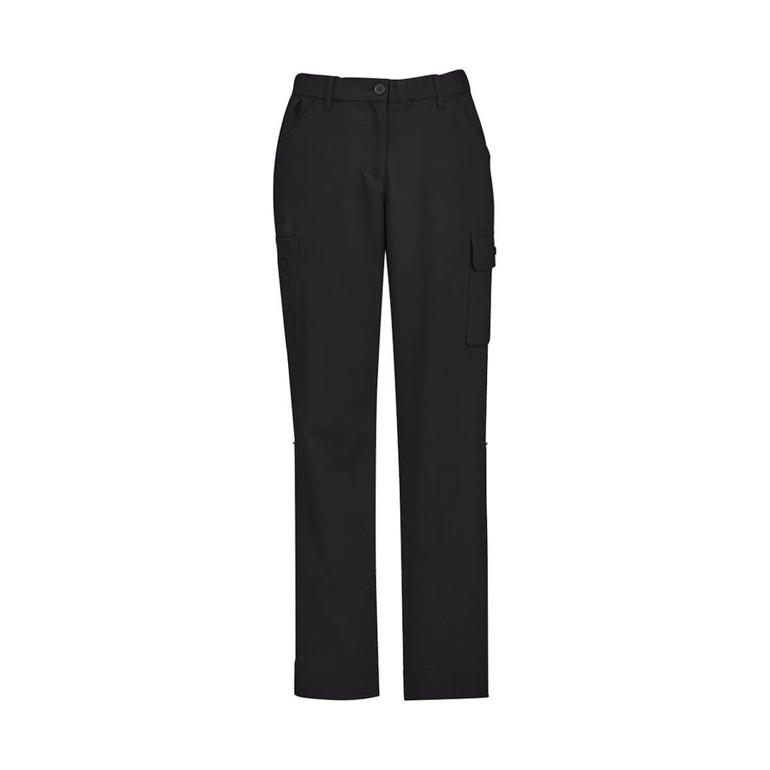 Biz Collection CL954LL Womens Comfort Waist Cargo Pants Charcoal