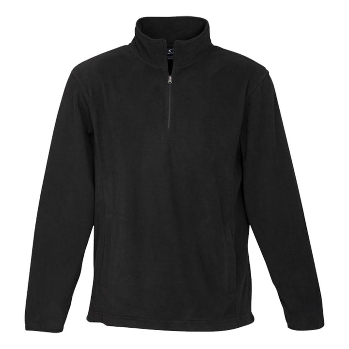 Biz Collection F10510 Mens Trinity Fleece Black Front