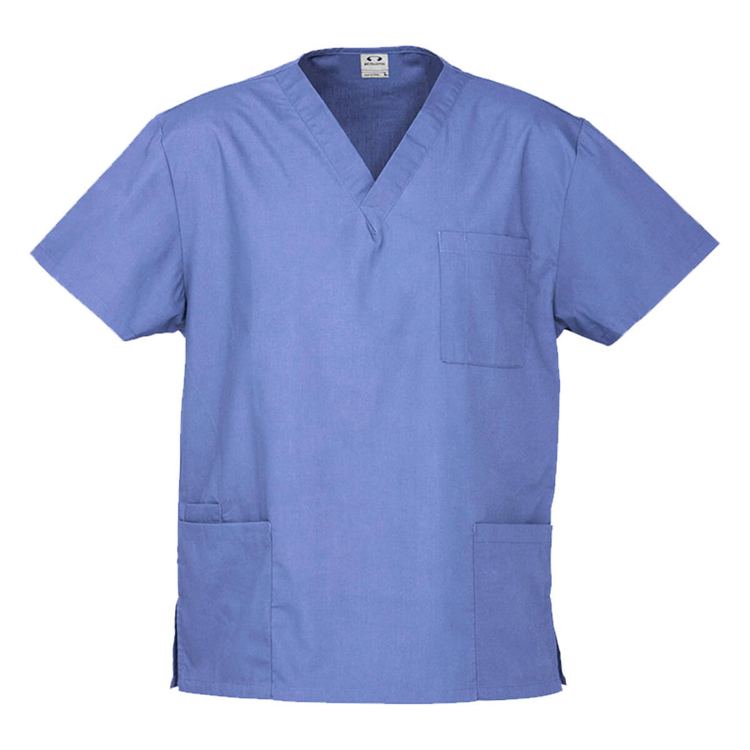 Biz Collection H10612 Unisex Classic Scrub Top Mid Blue