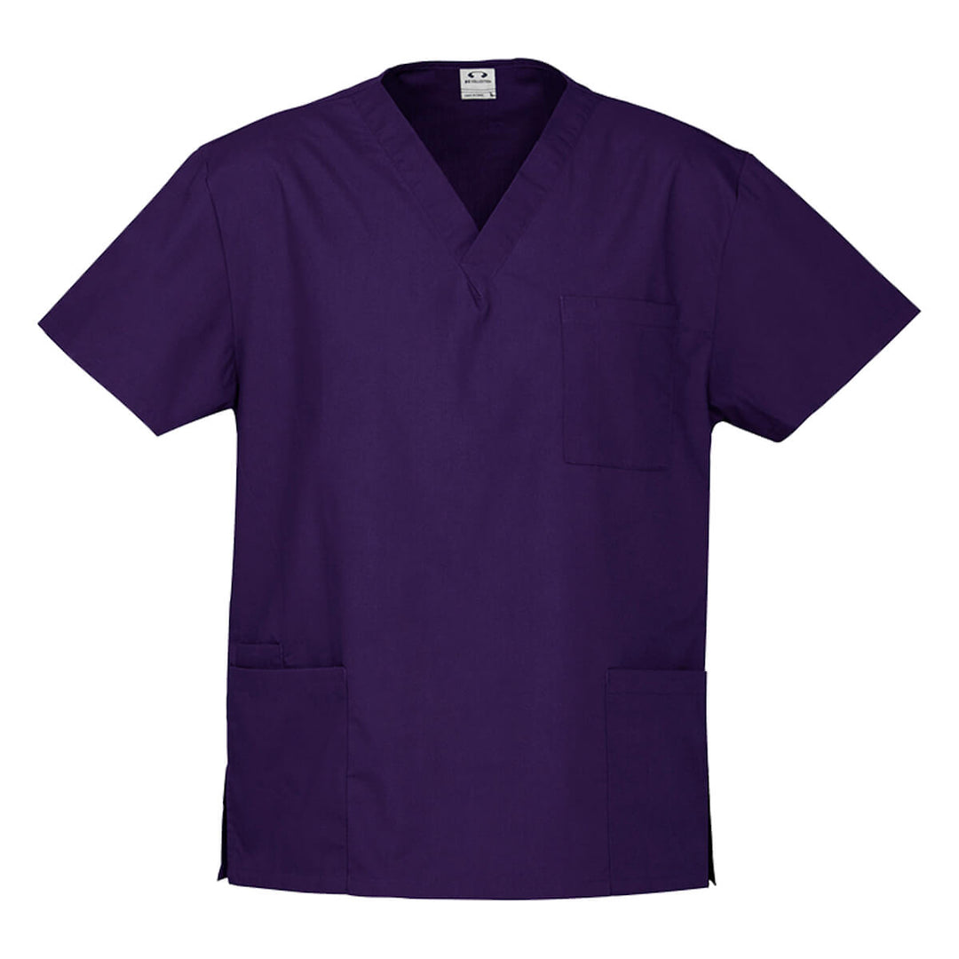 Biz Collection H10612 Unisex Classic Scrub Top Purple