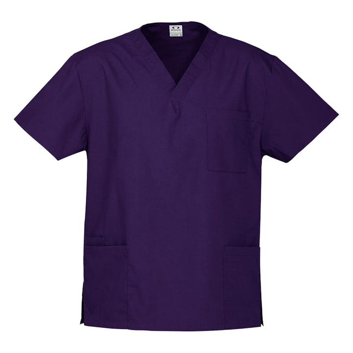 Biz Collection H10612 Unisex Classic Scrub Top Purple