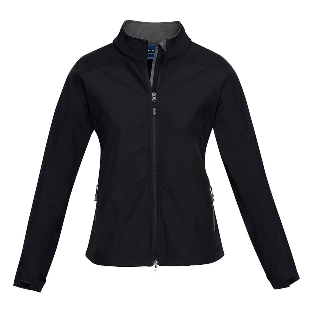 Biz Collection J307L Womens Geneva Softshell Jacket Black/Graphite