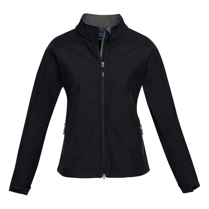 Biz Collection J307L Womens Geneva Softshell Jacket Black/Graphite