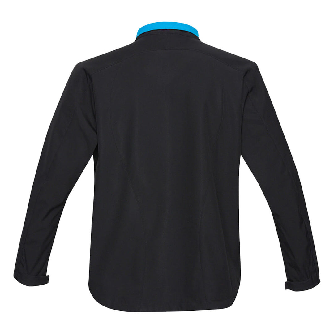 Biz Collection J307M Mens Geneva Softshell Jacket Black/Cyan