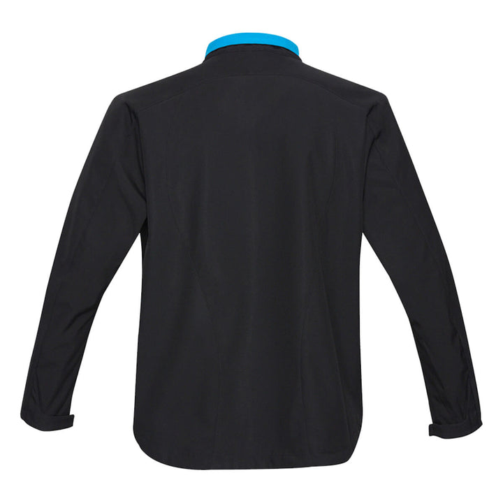 Biz Collection J307M Mens Geneva Softshell Jacket Black/Cyan