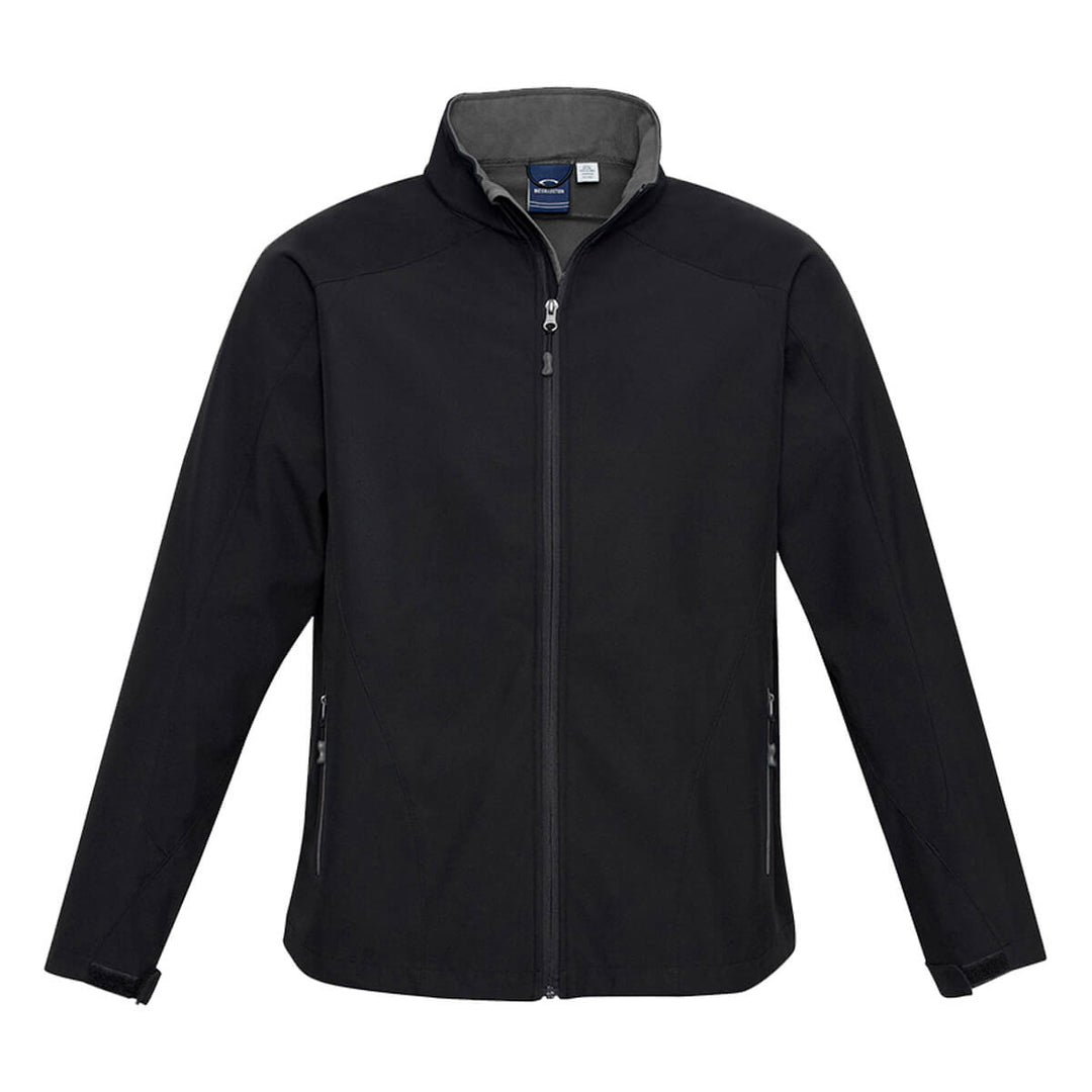 Biz Collection J307M Mens Geneva Softshell Jacket Black/Graphite