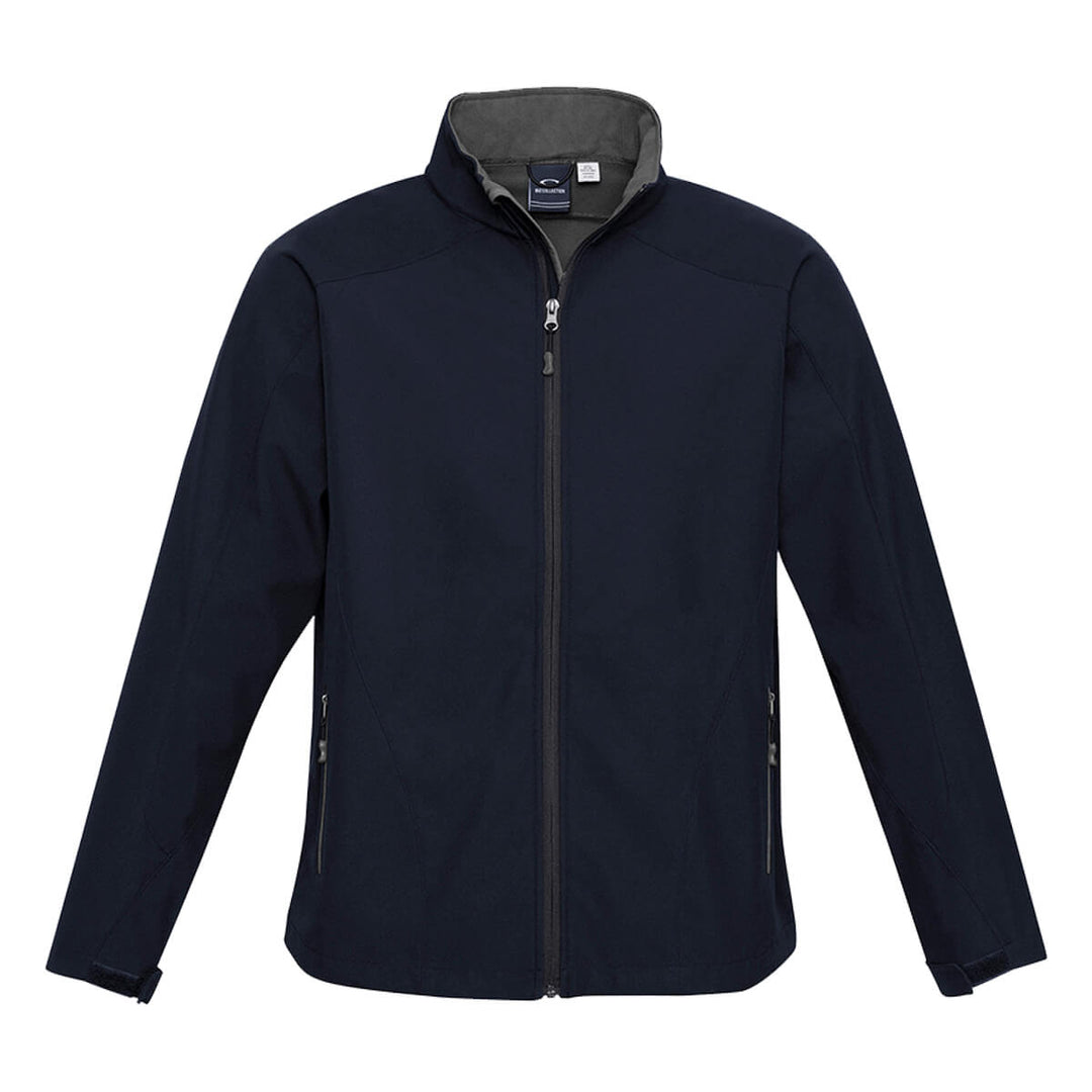 Biz Collection J307M Mens Geneva Softshell Jacket Navy/Graphite