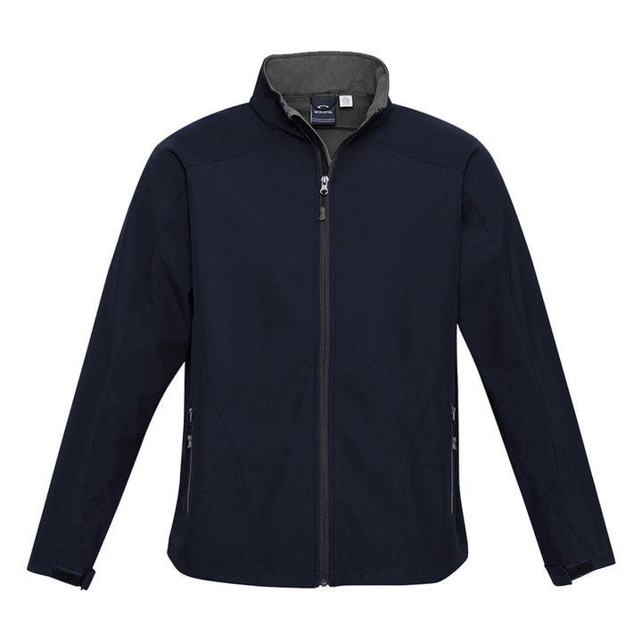 Biz Collection J307M Mens Geneva Softshell Jacket Navy/Graphite