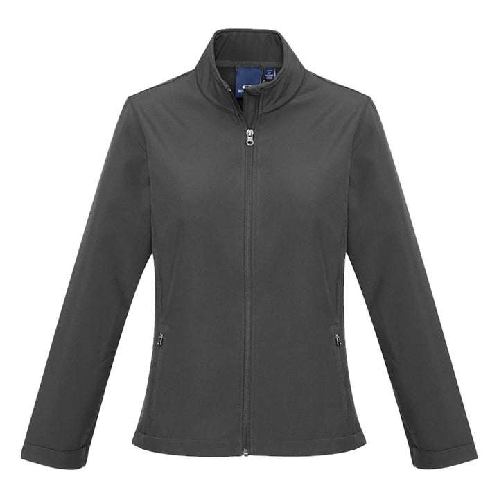 Biz Collection J740L Womens Apex Soft Shell Jacket Grey