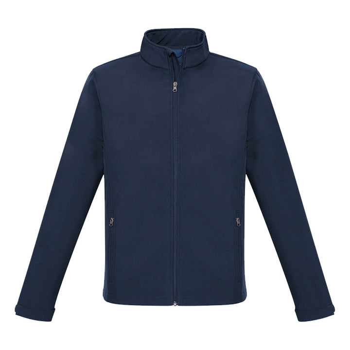 Biz Collection J740M Mens Apex Soft Shell Jacket Navy