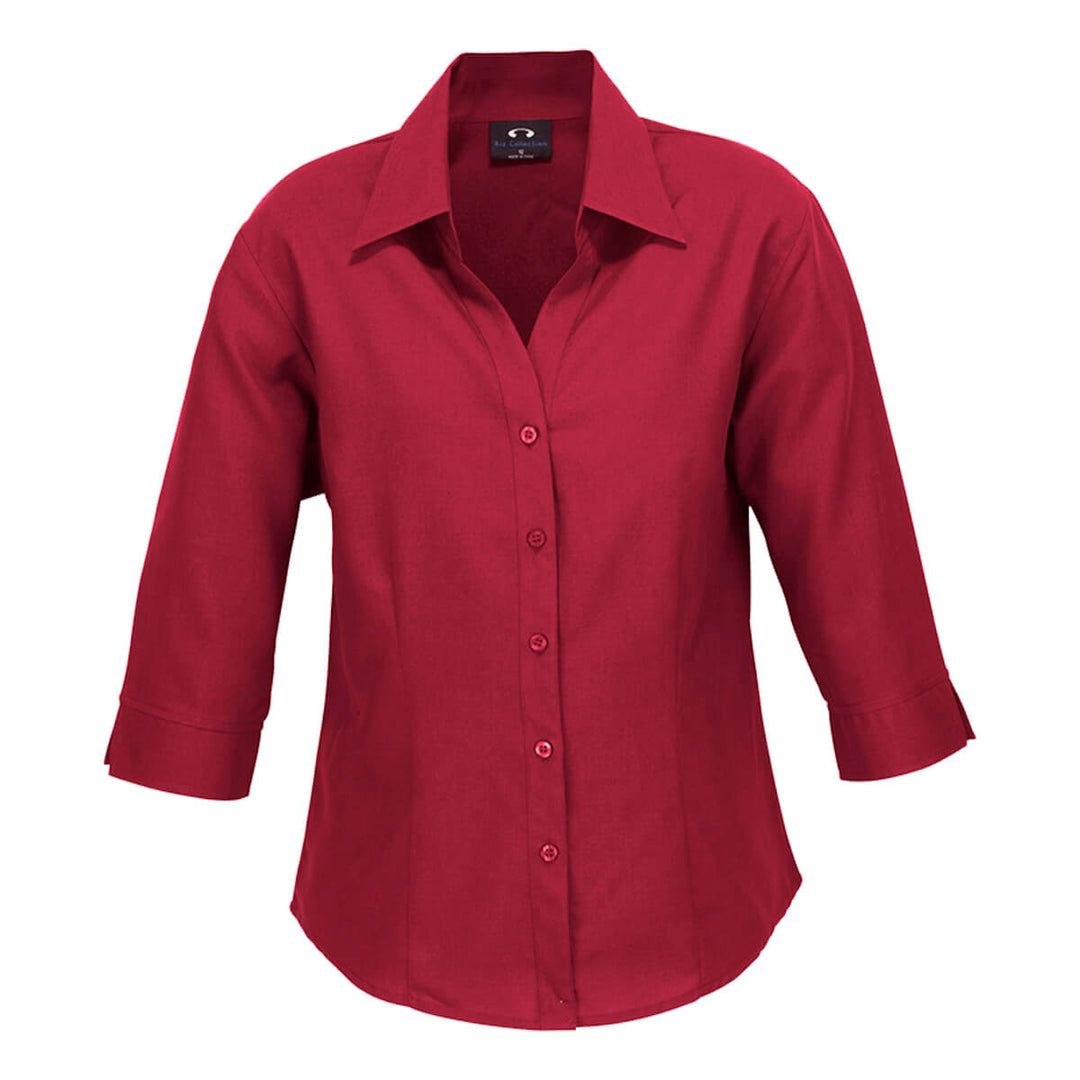 Biz Collection LB3600 Oasis Ladies 3/4 Sleeve Shirt Cherry