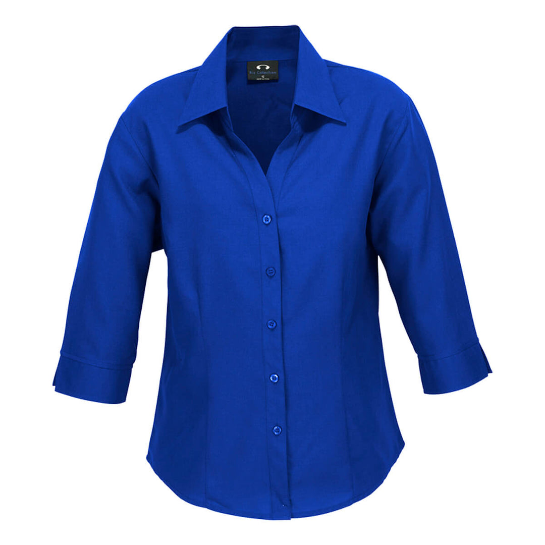 Biz Collection LB3600 Oasis Ladies 3/4 Sleeve Shirt Electric Blue