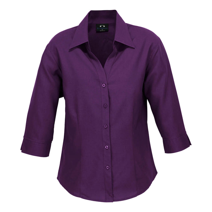 Biz Collection LB3600 Oasis Ladies 3/4 Sleeve Shirt Grape