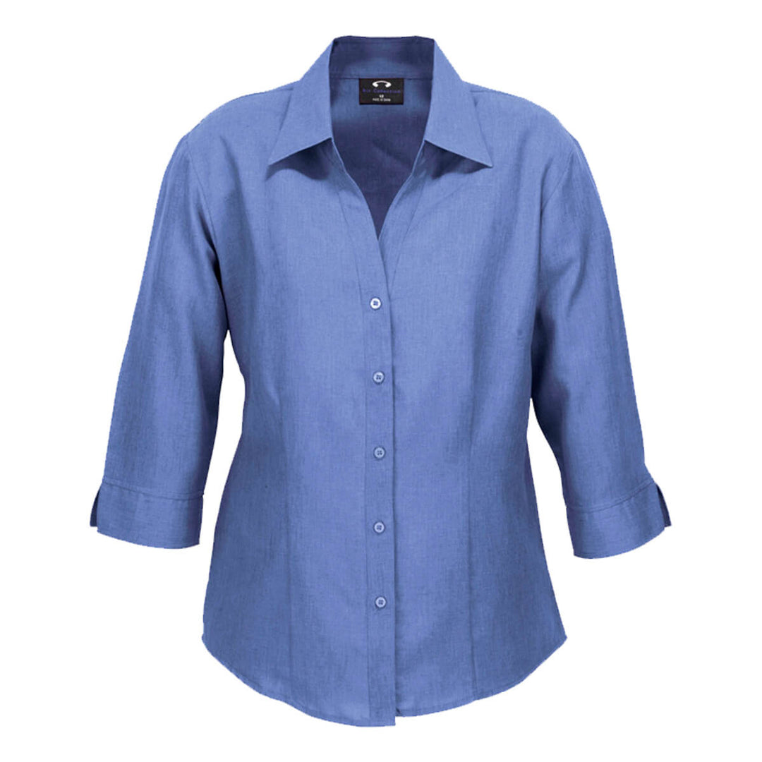 Biz Collection LB3600 Oasis Ladies 3/4 Sleeve Shirt Mid Blue