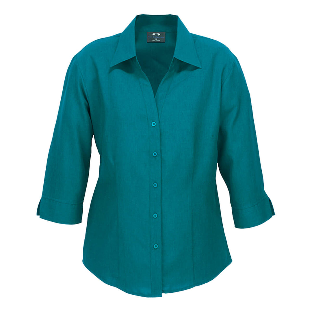 Biz Collection LB3600 Oasis Ladies 3/4 Sleeve Shirt Teal