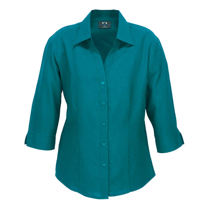 Biz Collection LB3600 Oasis Ladies 3/4 Sleeve Shirt Teal