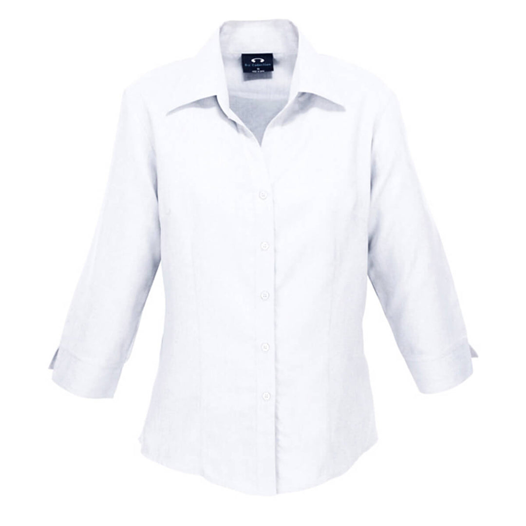 Biz Collection LB3600 Oasis Ladies 3/4 Sleeve Shirt White