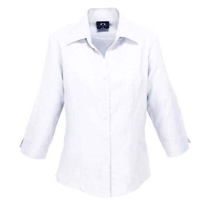 Biz Collection LB3600 Oasis Ladies 3/4 Sleeve Shirt White
