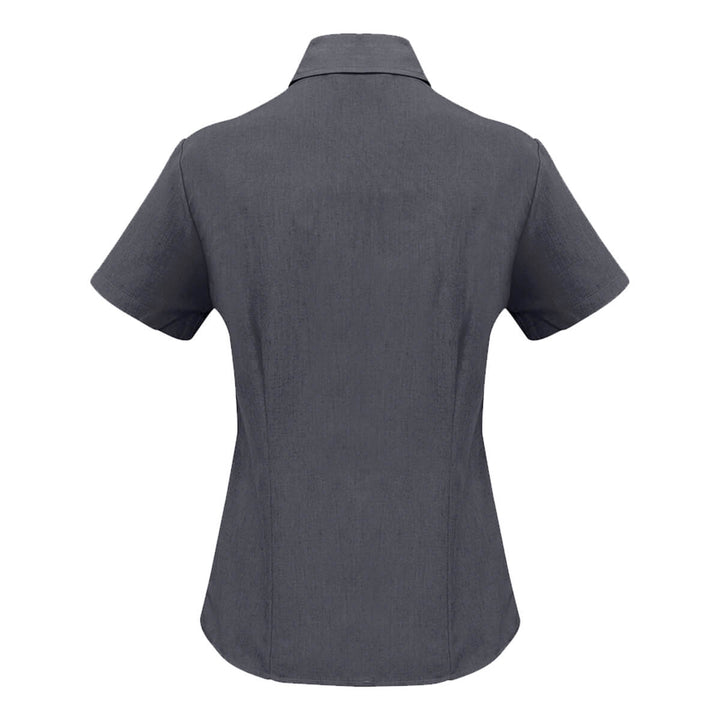 Biz Collection LB3601 Oasis Ladies Short Sleeve Shirt Charcoal