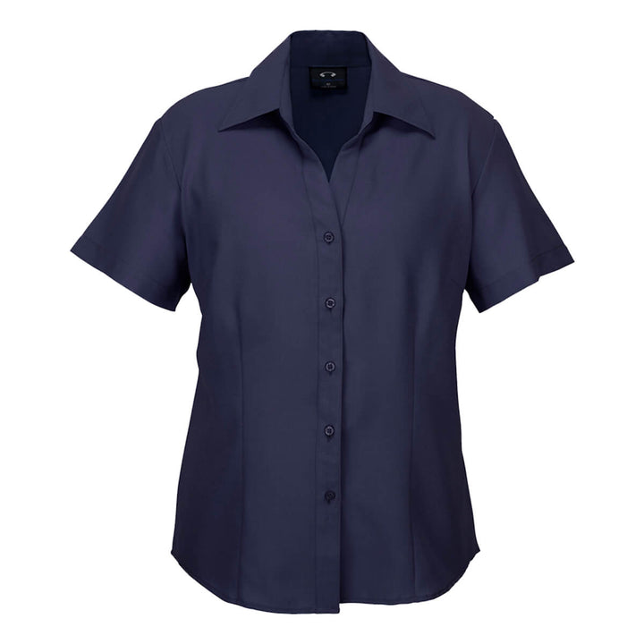 Biz Collection LB3601 Oasis Ladies Short Sleeve Shirt Navy