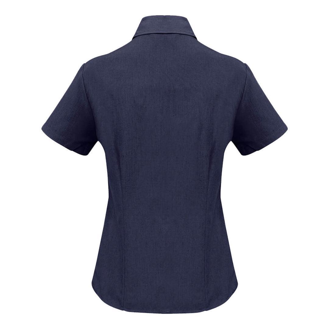 Biz Collection LB3601 Oasis Ladies Short Sleeve Shirt Navy