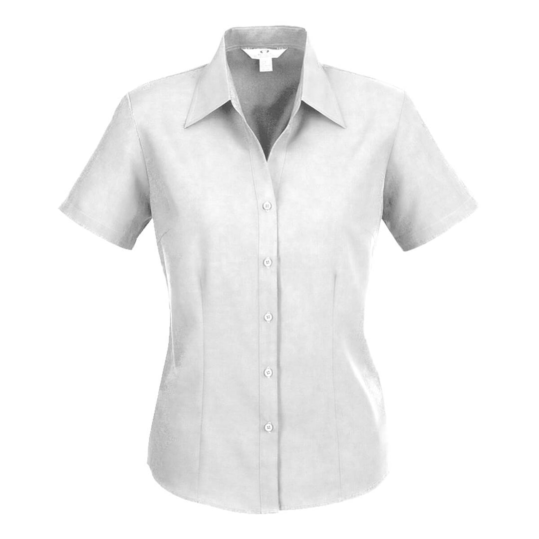 Biz Collection LB3601 Oasis Ladies Short Sleeve Shirt White