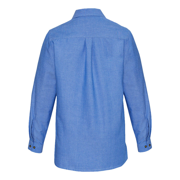 Biz Collection LB6201 Ladies Wrinkle Free Chambray Shirt Long Sleeve Back