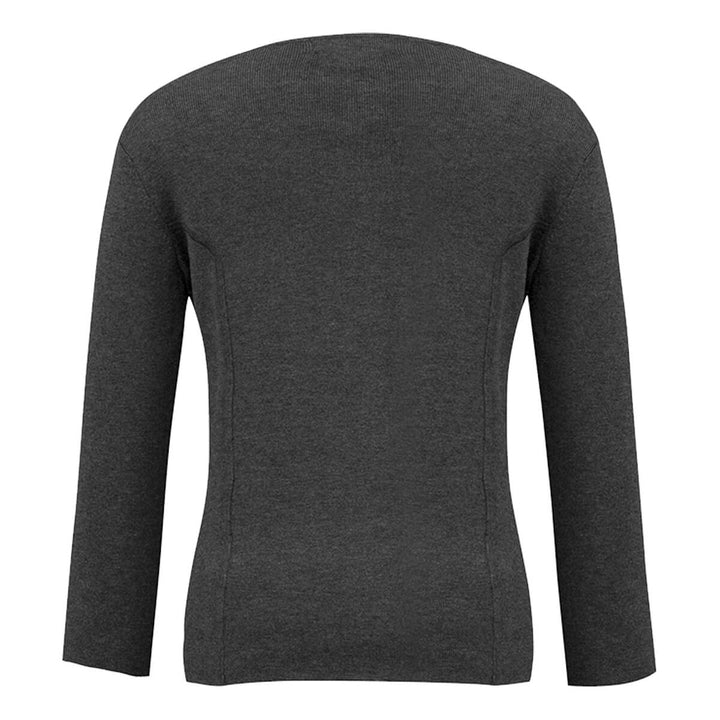 Biz Collection LC3505 Ladies 2-Way Zip Cardigan Charcoal