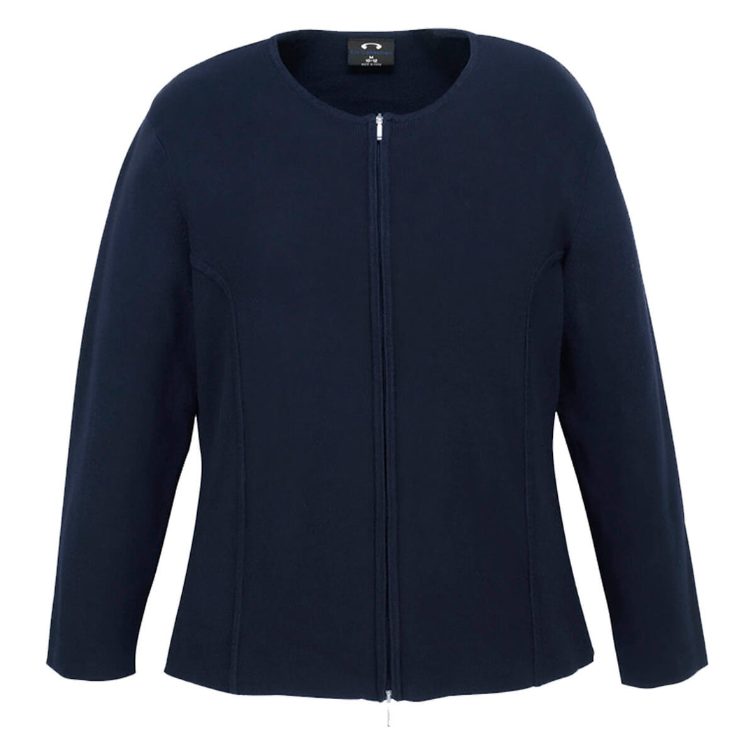 Biz Collection LC3505 Ladies 2-Way Zip Cardigan Navy