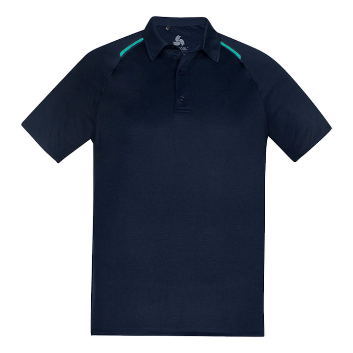 Biz Collection P012MS Mens Academy Short Sleeve Polo Navy/Teal