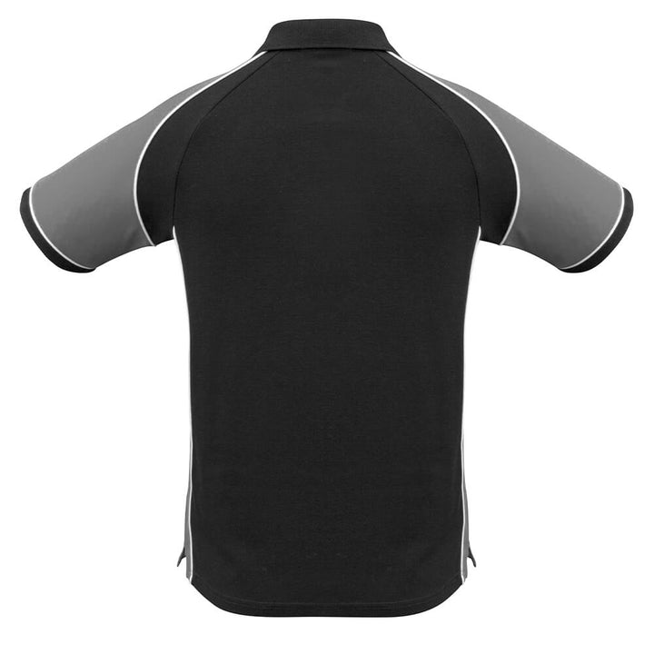 Biz Collection P10112 Mens Nitro Polo Black/Grey/White