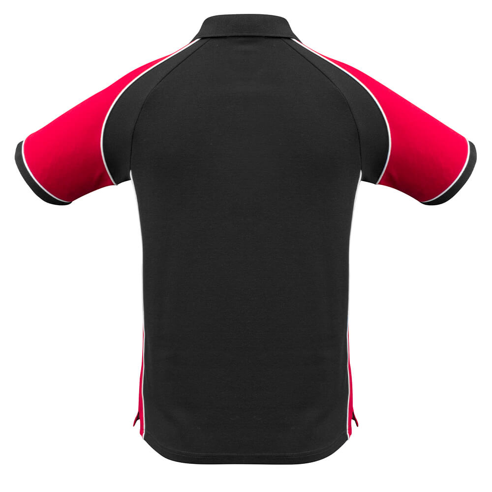 Biz Collection P10112 Mens Nitro Polo Black/Red/White