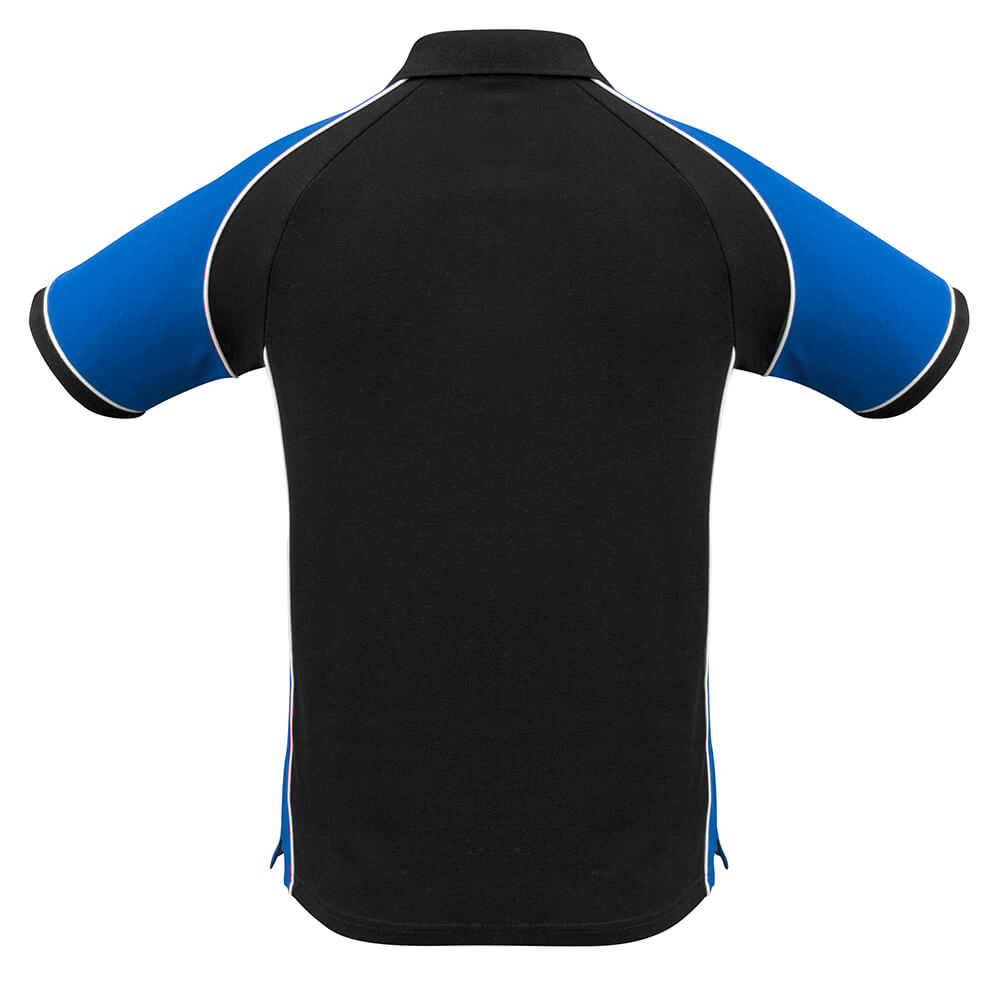 Biz Collection P10112 Mens Nitro Polo Black/Royal/White
