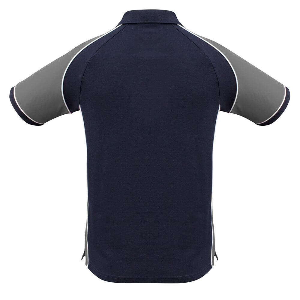 Biz Collection P10112 Mens Nitro Polo Navy/Grey/White