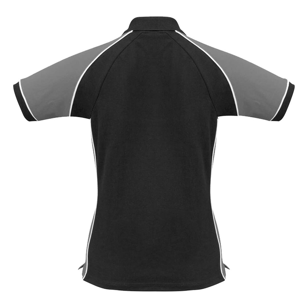 Biz Collection P10122 Ladies Nitro Polo Black/Grey/White
