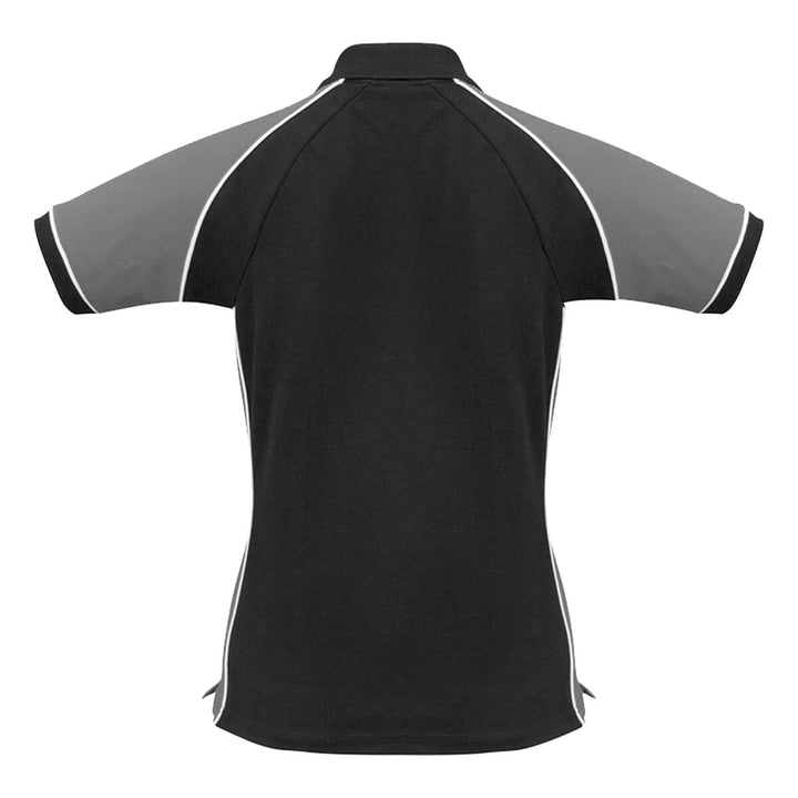 Biz Collection P10122 Ladies Nitro Polo Black/Grey/White
